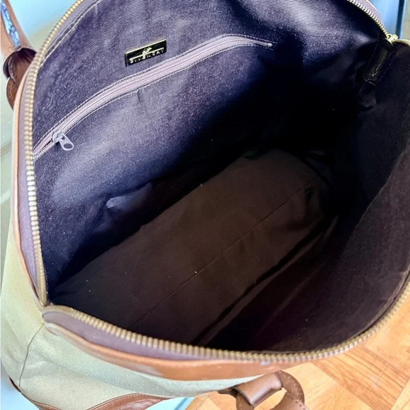 Vintage Givenchy Brown Leather And Canvas Handbag From Its Life Line NWT (read) - Picture 5 of 10